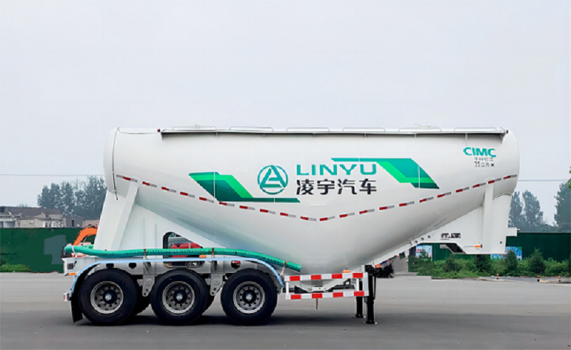 中集凌宇升級版干拌砂漿運(yùn)輸半掛車所帶來的優(yōu)勢！